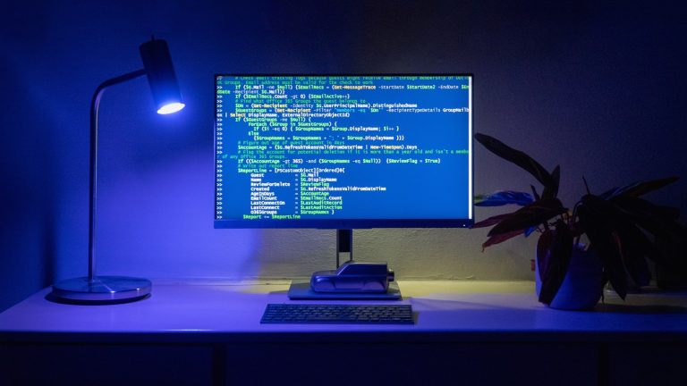 Developer workspace showing code, analytics, and technical planning