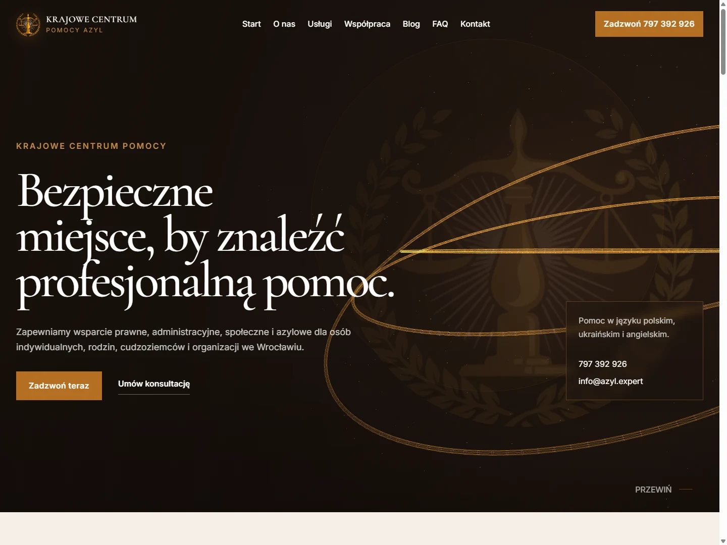 Azyl Expert on desktop