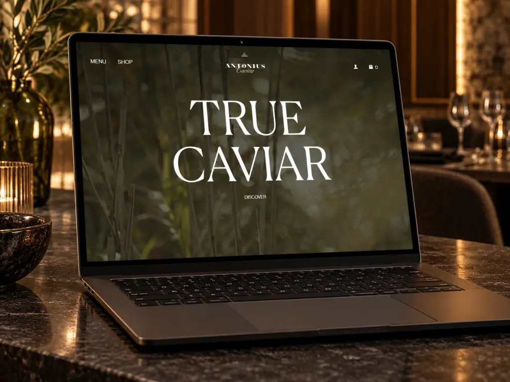 Antonius Caviar USA — wizualizacja projektu