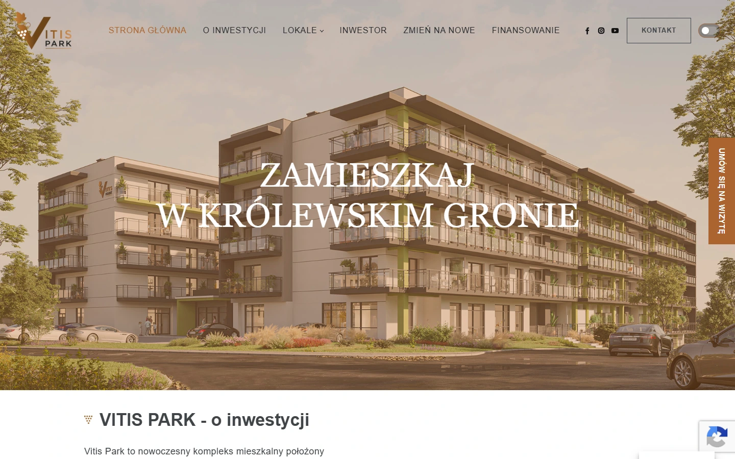 Vitis Park on desktop